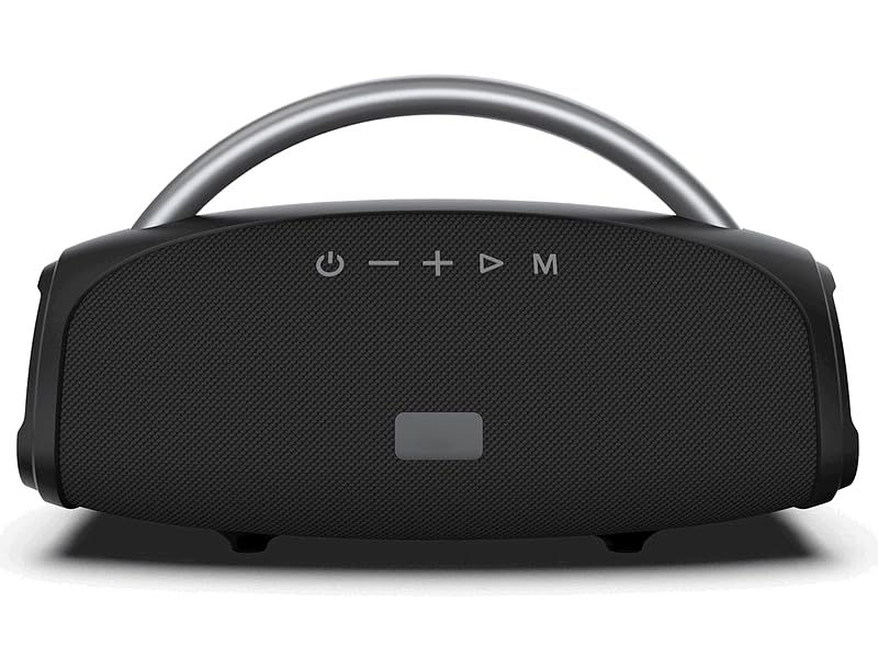 BLAUPUNKT Enceinte Bluetooth Portable Noire avec Batterie Intégrée, Mode Mains Libres, Port USB, Lecteur Carte SD et Éclairage d’Ambiance LED