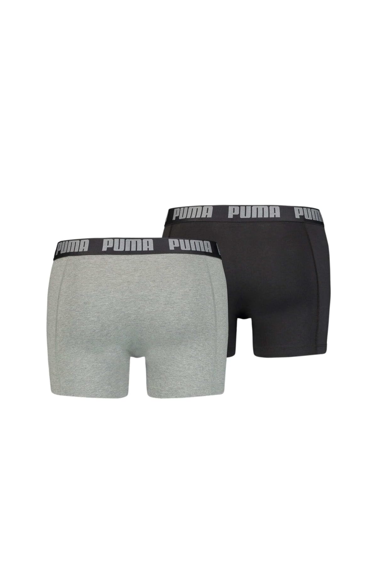 PUMA Men's Boxer, Dark Grey Melange/Black, S (Pack of 2)