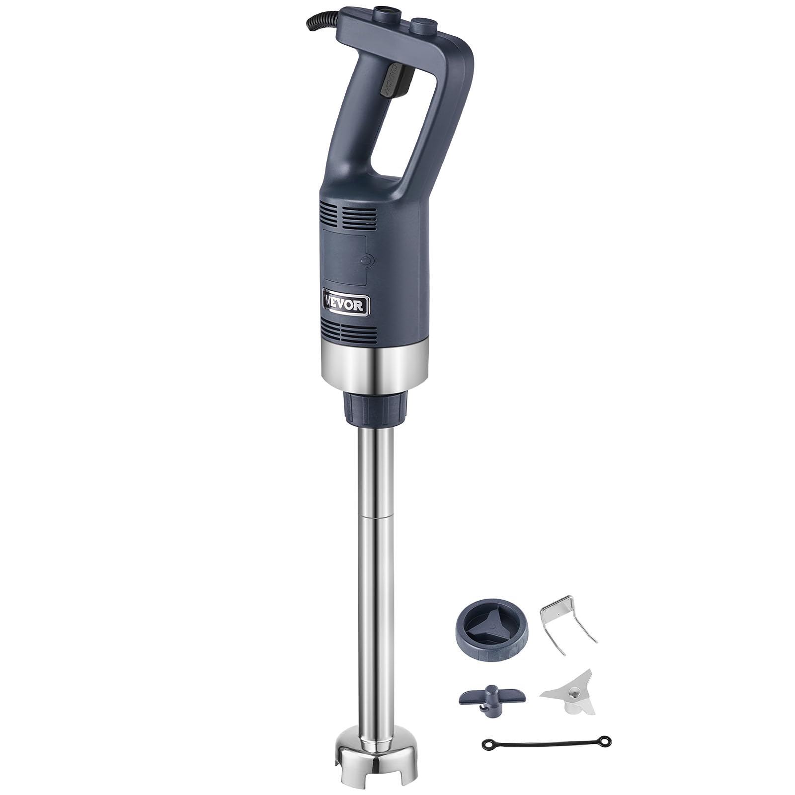 VEVOR Frullatore a Immersione Commerciale 500 W Frullatore a Immersione per Impieghi Gravosi 406,4 mm con Lama in Acciaio Inossidabile, Frullatore Portatile Multiuso per Zuppe, Salse, Purè di Patate