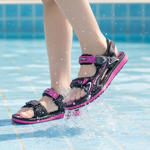 Image of Gold Pigeon Shoes Easy SNAP LOCK Outdoor Water Kids Toddler Sandals for Girls & Boys. Everyday, Vocation, Pool, Summer, Beach Essentials.
