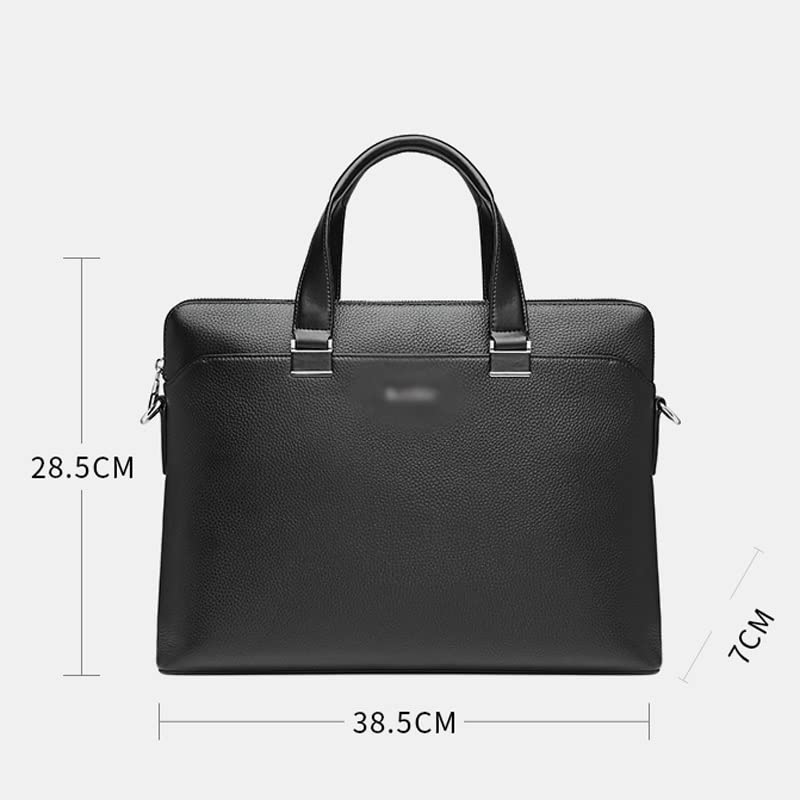 HBJWOV Briefcase Men's shoulder Cross-body Portable Baotou Layer Cowhide Computer Bag2