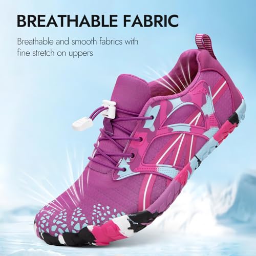 Image of ATHMILE Barefoot Water Shoes Women Men Wide Non Slip Aqua Beach River Pool | Quick Dry Swim Kayak Lake Hiking Surfing Boating Fishing Diving Rock Climbing Cruise Ship Essentials