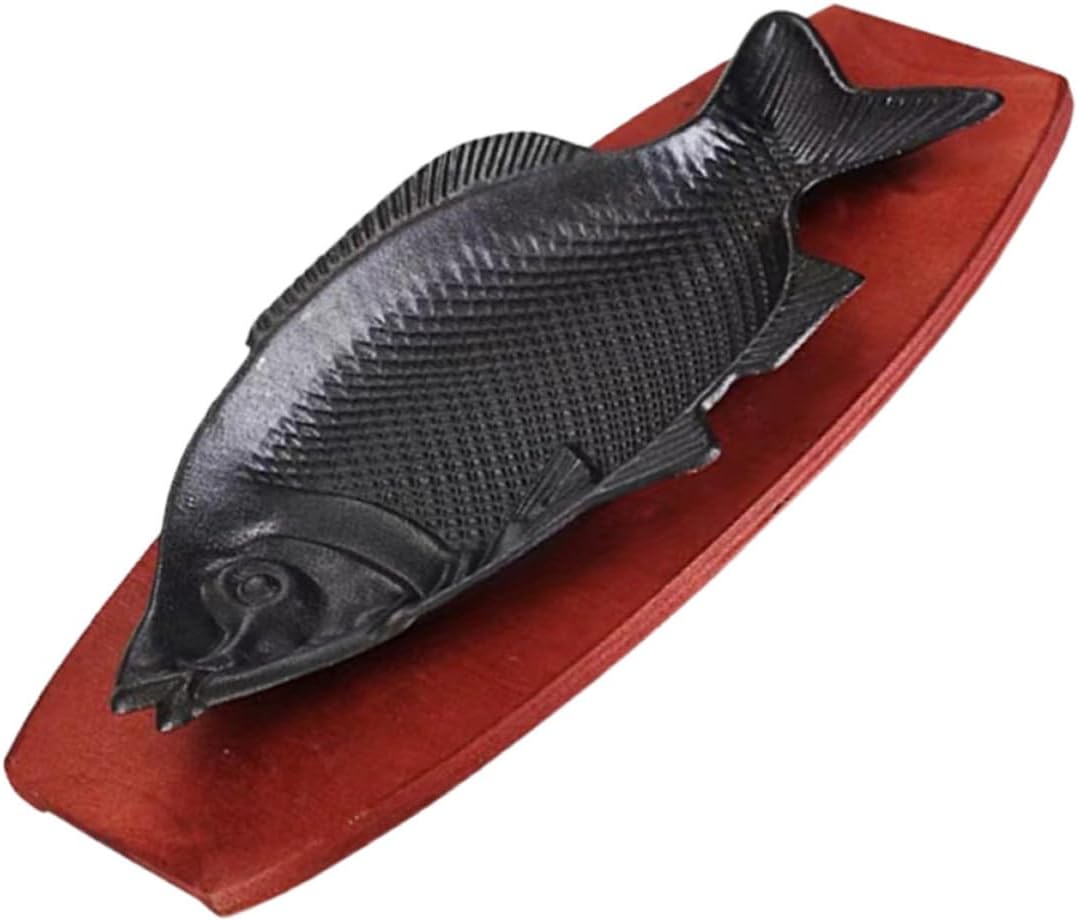 Fish Shaped Iron Serving Plate for Restaurant and Coffee Shop