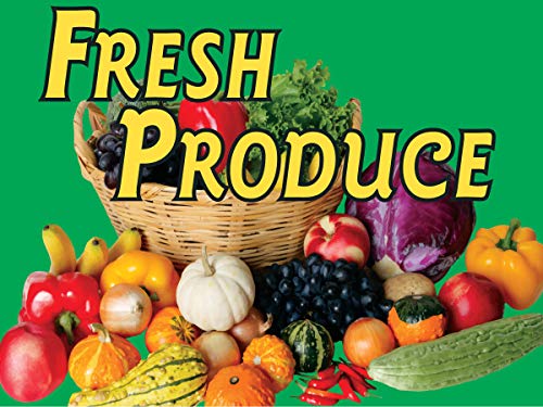 Fresh Produce Full Color Double Sided Sidewalk Signs - Thumbnail 6