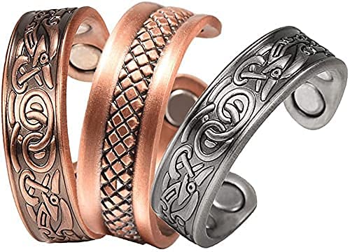 Wollet In Rame Per Artrite - Regolabile, Con 2 Magnet I, Uomo - Foto 3