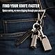 KeyUnity KK07BK Mini Titanium Skalpell Messer mit #11 austauschbare Klingen, EDC Utility Klappmesser, für Outdoor-Jagd, Camping, Angeln, Wandern