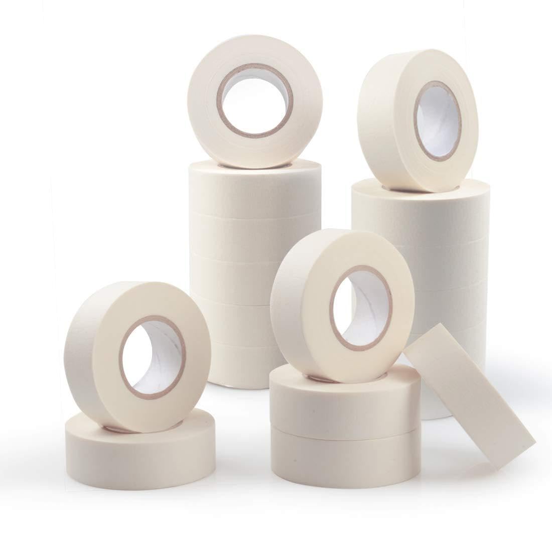 White Masking Tape, 18 Rolls Masking Tape for Utility Purposes - Decorating, Painting, Arts and Crafts, 0.98 Inch x 32 Yard