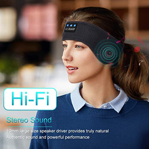 LC-dolida Schlafkopfhörer Bluetooth- Kabellos V5.2 Sport Stirnband Kopfhörer Musik schlafen HD Stereo Lautsprecher… - Image 6