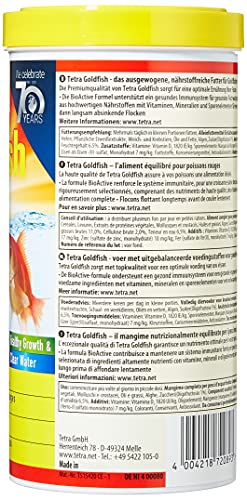 Tetra Goldfish Flakes, vlokkenvoeding voor alle goudvissen en andere koudwatervissen, 1 l blik - Afbeelding 3