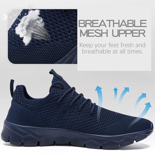 Image of YITUHIO Mens Running Shoes Fashion Sneakers Tennis Walking Shoes Lightweight Athletic Gym Workout Shoes