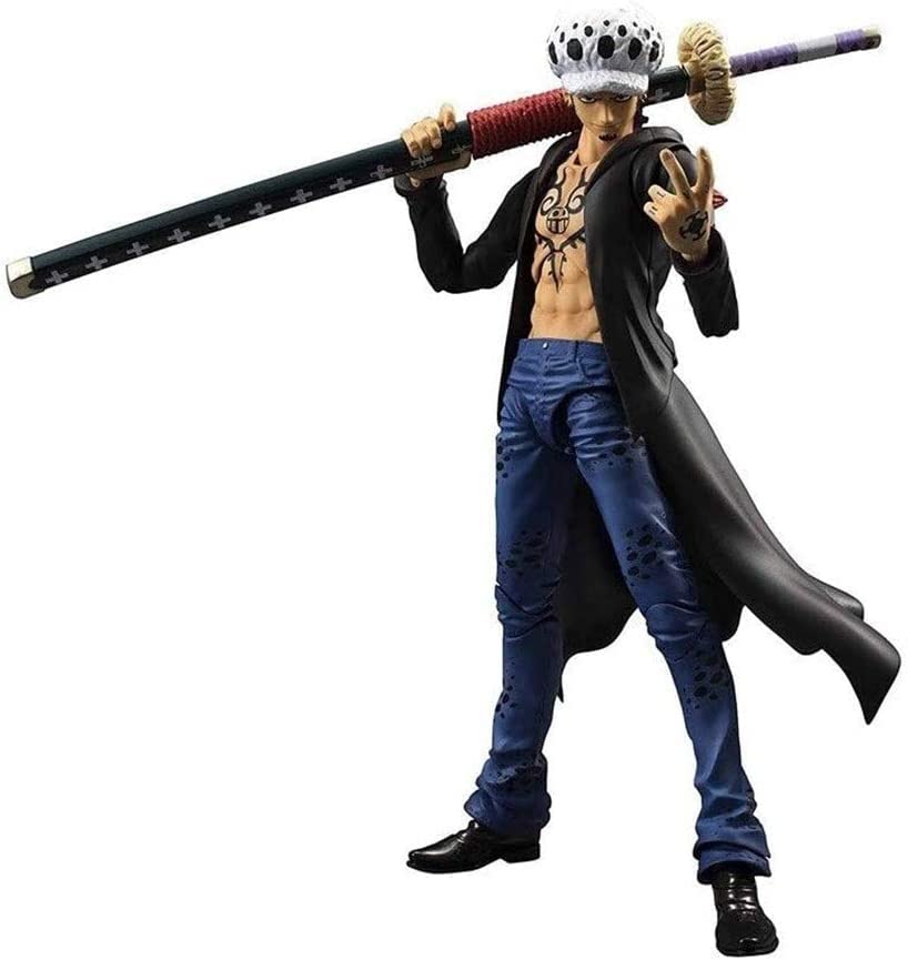 Eamily One Piece Trafalgar Law Anime Action Figure POP Collectible Model Character Statue Toys PVC Figures Desktop Ornaments