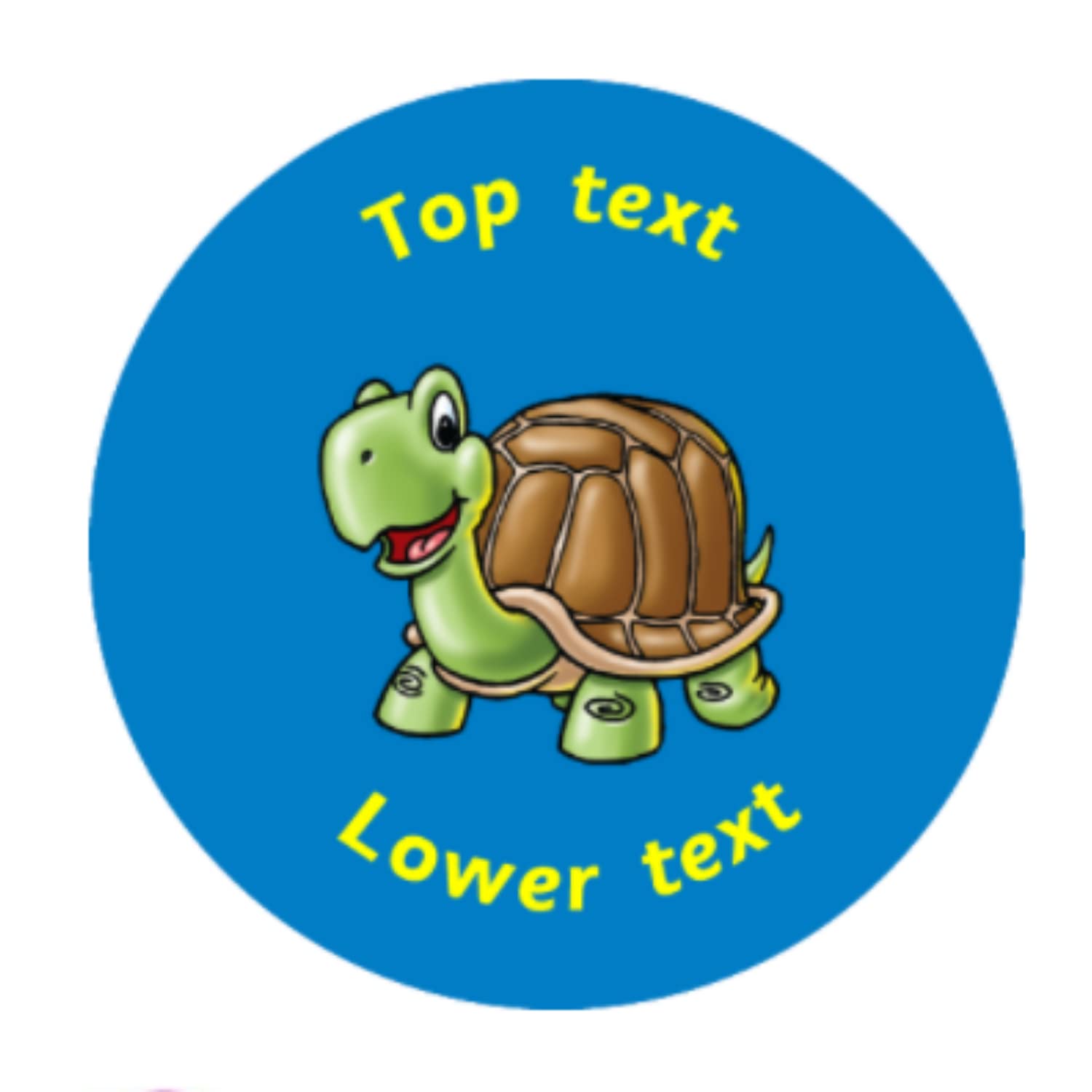 Primary Teaching Services Ltd Blue, Green, Brown 105 Personalised Tortoise Turtle Childrens Pupils Motivational School Praise Teachers Reward Stickers 37Mm Primary Teaching Services