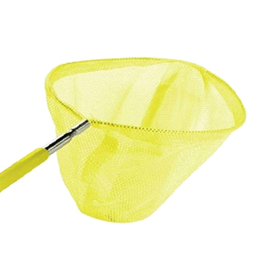 Red de Pesca Infantil para La Playa, Red para Mariposas, Red Telescópica Multicolor para Pesca Infantil, Ideal para Mariposas Y, Amarillo, 20cm