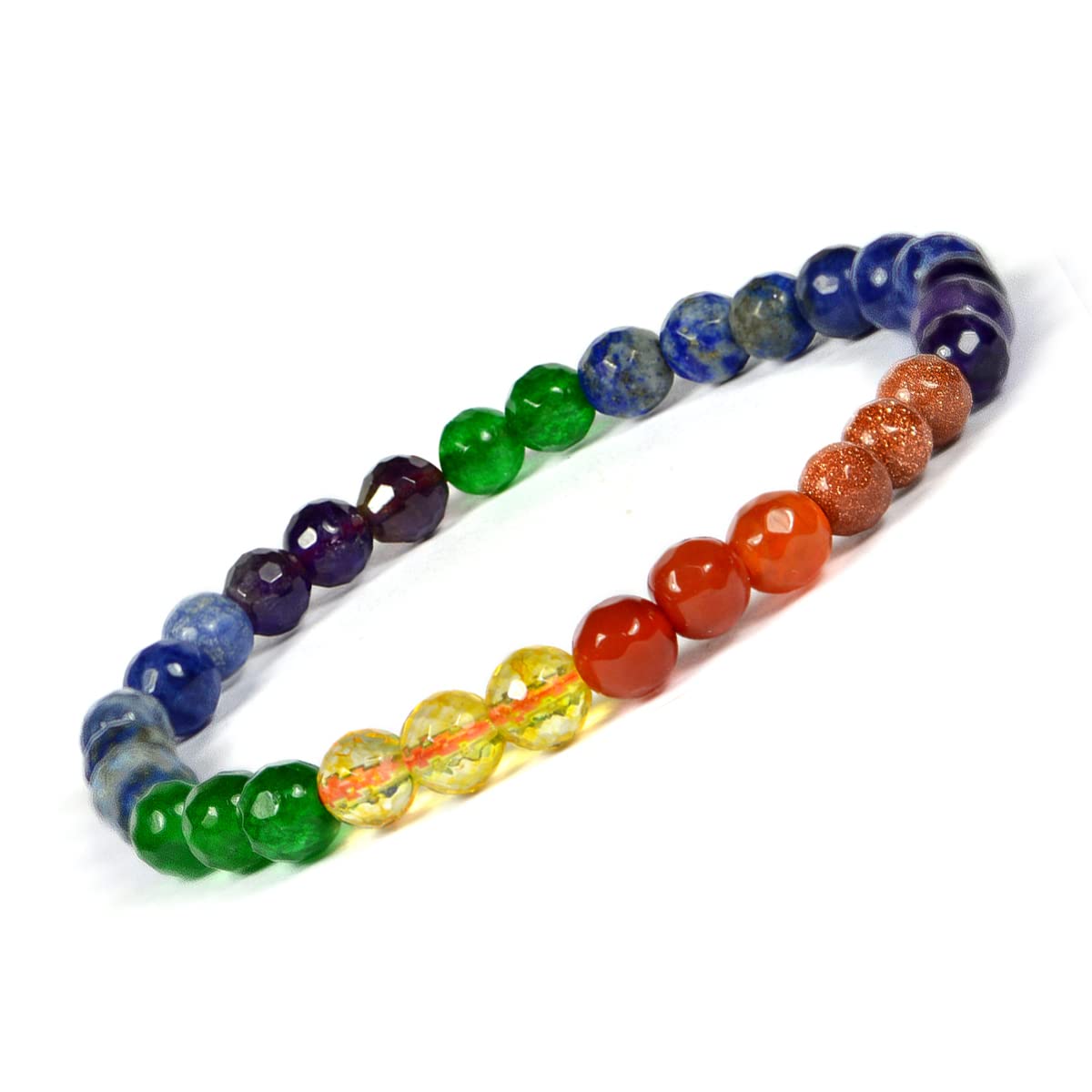 Reiki Crystal Products 7 Chakra Bracelet Reiki Healing Crystal Stone 6 mm Faceted Bead Bracelet, Charged By Reiki Grandmaster & Vastu Expert (B0BSC599LW) Amazon Price History, Amazon Price Tracker