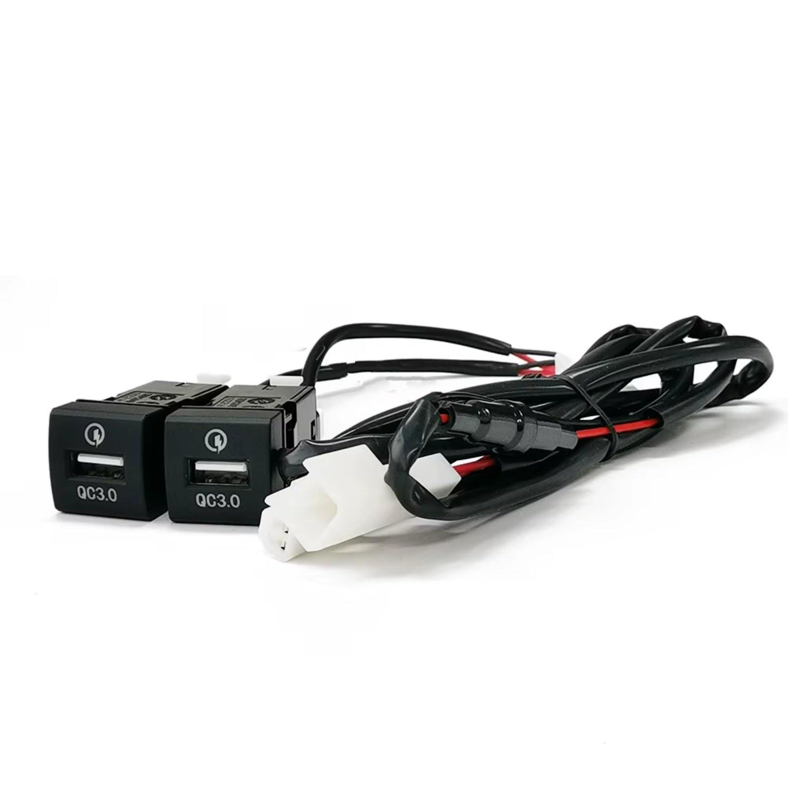 USB Port Center Kompatibel Mit Toyota Für Prado Für Rav4 2018-2022 Auto Dual Für Ladegerät QC3.0 Telefon Lade Interface Buchse Kompatibel USB-Ladeanschluss