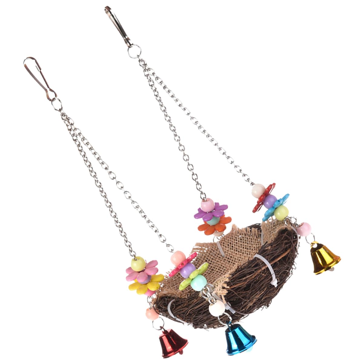 VANZACK 3 Piezas Nido Colgante Nido De Pájaro Colgante Nidos De Pájaros para Jaulas Escondite De Jaula De Pájaros Periquito De Invierno Aves Rota Pequeño Loro Cesta Colgante