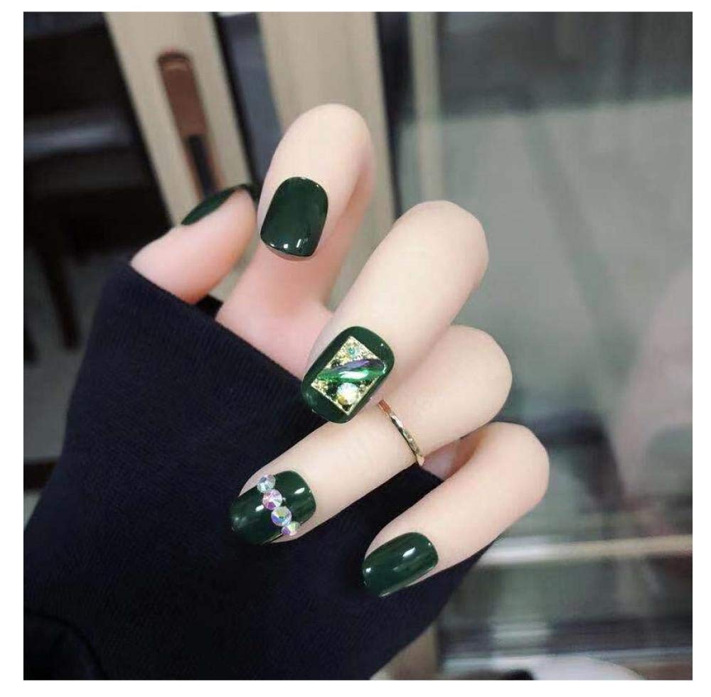 Customize phototherapy nails by hand, wear manicures, brides removable fake nail patches-Four-L large