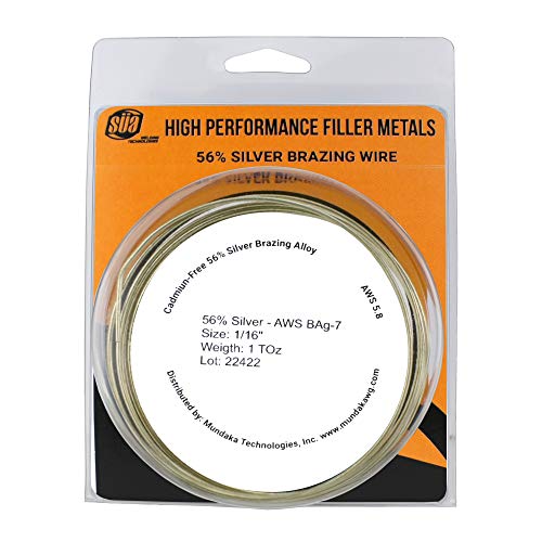 SÜA - Silver Brazing Solder Wire - 56% - AWS BAg-7 - Size: 1/16'' - (1 Troy Ounce)