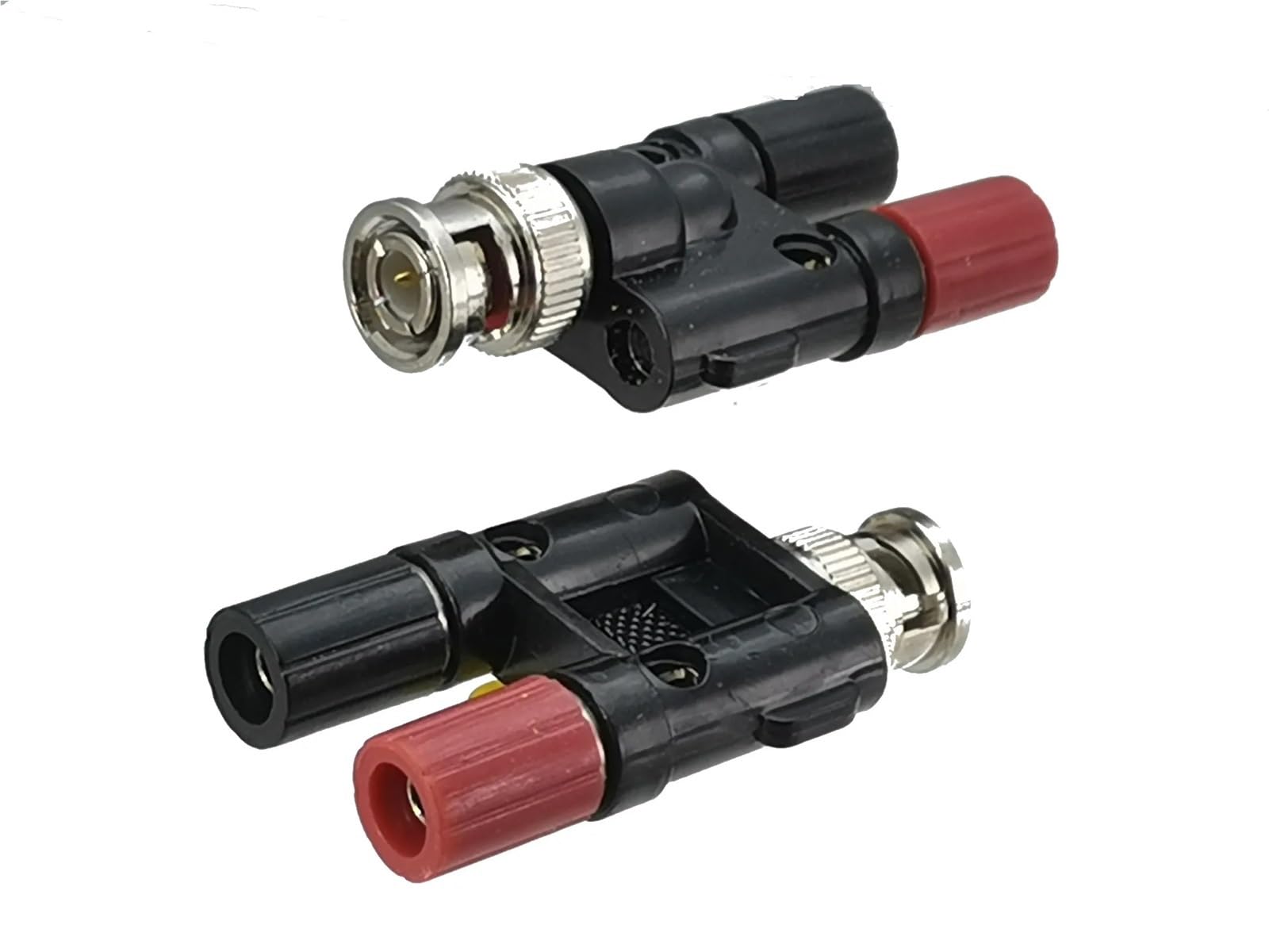 MXXDMOPD 1pcs Adapter Connector BNC to 2 Dual Banana Male Plug & Female Jack RF Coaxial Converter(Bnc M to 2x Banana F)