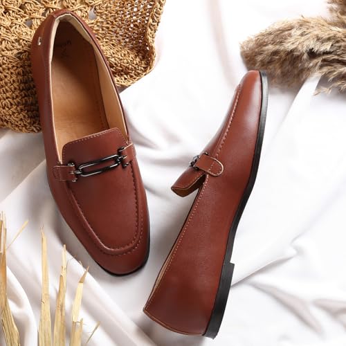 Image of YOHO Bliss Loafers for Women | Comfortable & Stylish Bellies | Fashion Moccasins with Footpharma Footbed | Slip-on for Casual & Formal Wear | 001