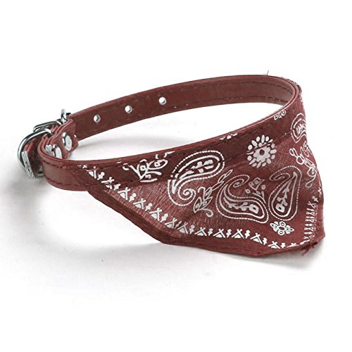 Image of Sage Square Adjustable Scarf Bandana Neckerchief Collar Neck Tie for Puppy /Cat /Kitten (Brown), Pack of 1
