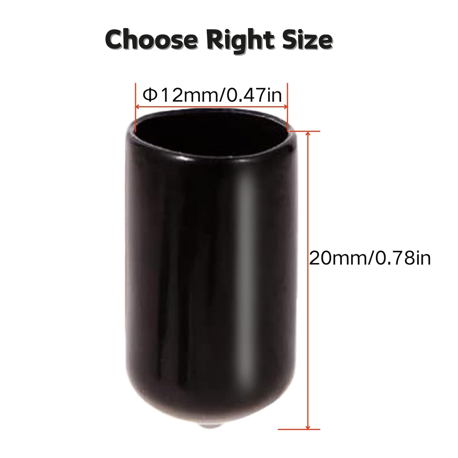 Rubber End Caps 0.47