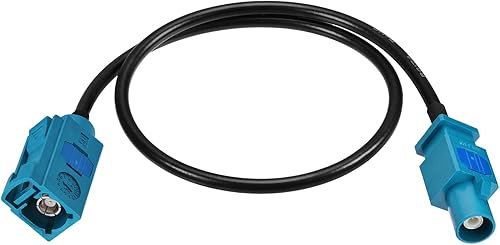 Bingfu Fakra Z - Cable de extensión de antena de vehículo hembra a macho, 11.8in, 12 pulgadas, para automóvil, estéreo, Android, navegación GPS,