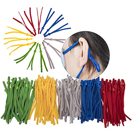 Cordón elástico de alta elasticidad, bandas elásticas para coser, incluyen hebillas ajustables, ideales para adultos y niños, juego de 100 unidades, 51 mm