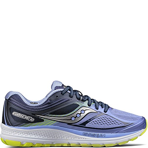 Saucony Women's Guide 10 Running Shoe, Purple Navy, 9.5 Medium US