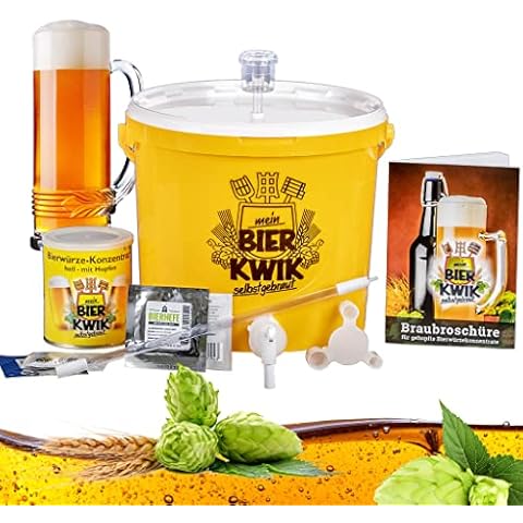 Bier-Kwik® Brauset"Einsteiger" - HELL | Bierbrauset für Dein erstes Bier | Einfach in Deiner Küche Cover