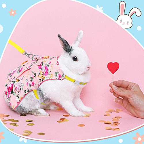 3 Piece Cute Rabbit Leash and Harness Set, Bunny Rabbit Dress Clothes Walking Harness Vest Escape Proof Pet Supply for… - Image 7