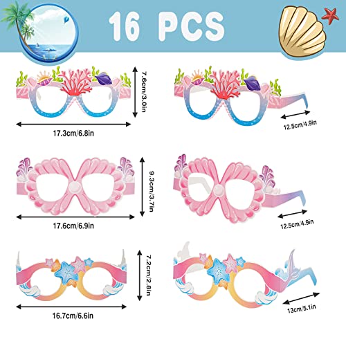16 Pezzi Occhiali da Feste a Sirena Occhiali da