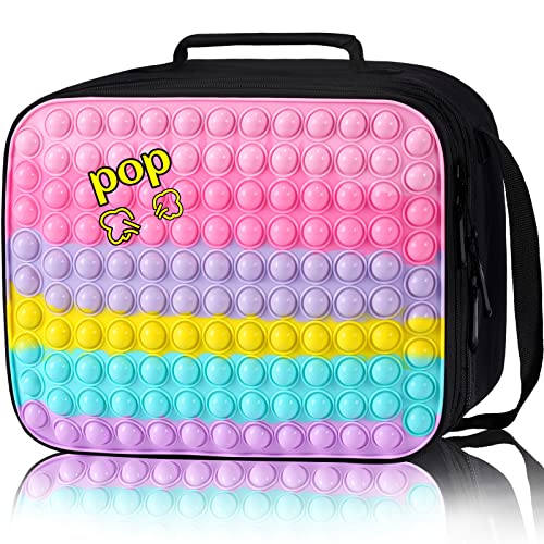 Pop Lunch Box For Girls Kids Lunch Bag Set School Supplies For Kids Insulated Lunch Tote Bag- Picnic Leakproof Cooling Lunch Containers With Adjustable Shoulder Strap Back To School #TOP12