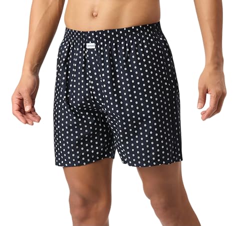 Image of Men's Cotton Printed Regular Fit Boxer Shorts | Soft & Breathable Innerwear | Comfortable Boxers | Lightweight & Stylish Nightwear