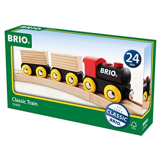 Brio World - 33409 Classic Train Set | 5 Piece Train Toy for Kids Ages 2 and Up