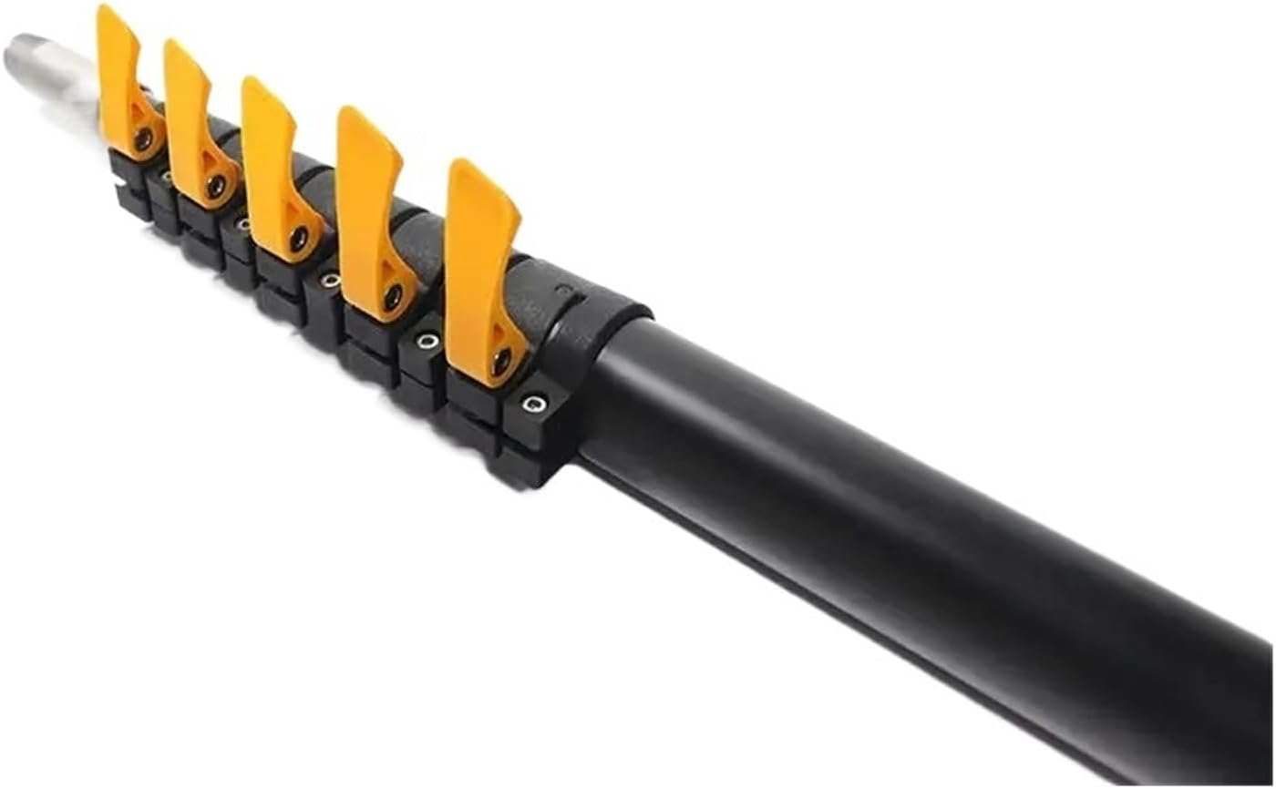 Telescopic Rod For Window Cleaning 10m 12m 15m Aluminum Extension Handle With Cleaning Brush For Home Cleaning Tools Window((5.5 meters))