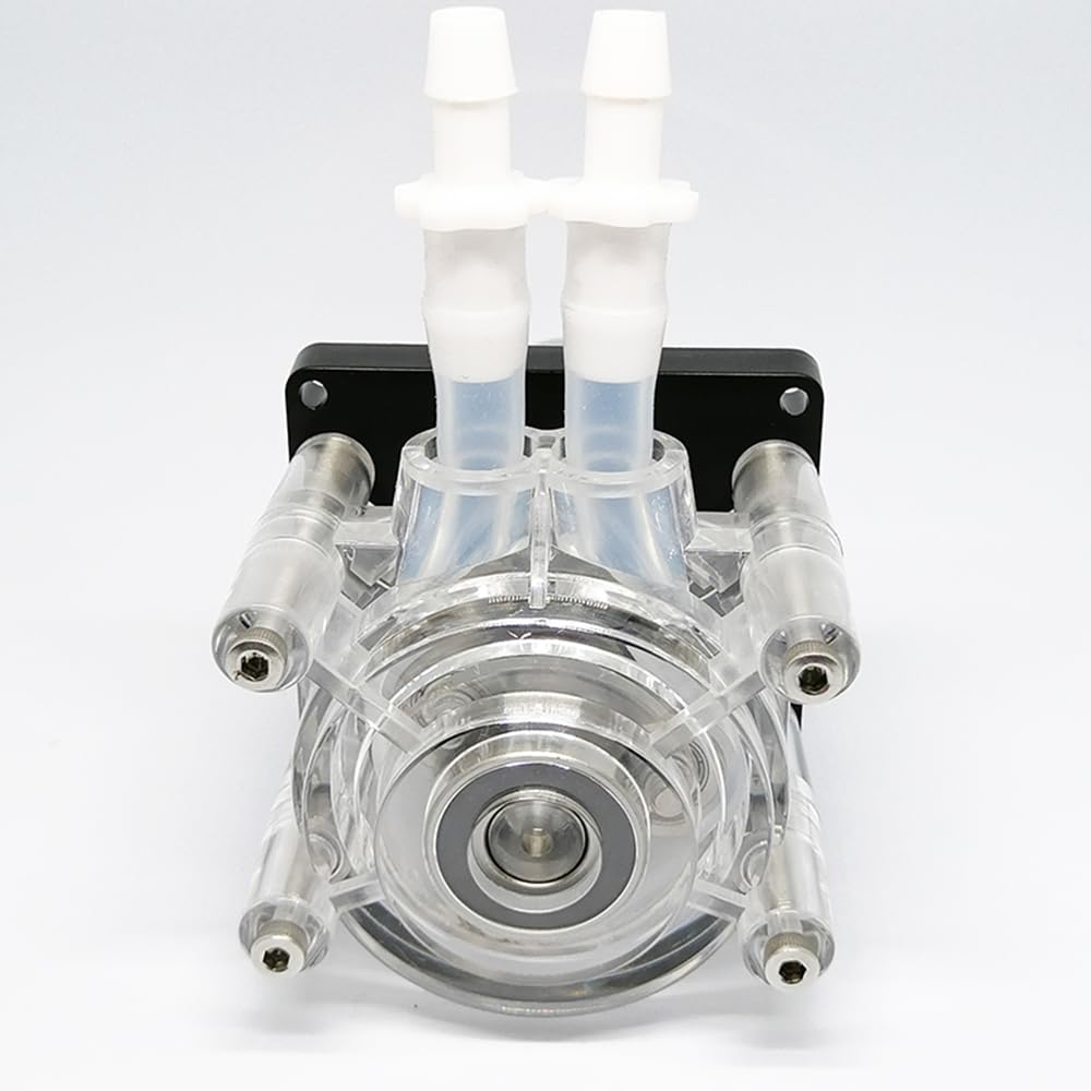 Bomba dosificadora de líquidos peristáltica GROTHEN G3000 DC 24 V - Caudal de 3000 ml por min con 3 rodillos de acero inoxidable y tubos BPT FARMADOS para análisis químicos y