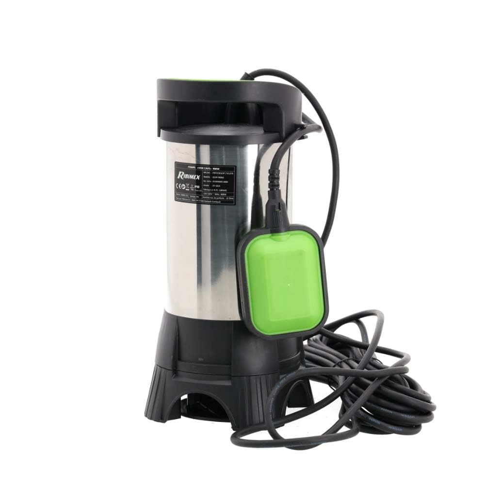 Pompe Vide-cave Eaux Chargées 900w + Interrupteur Flotteur - PRPVC901CIP