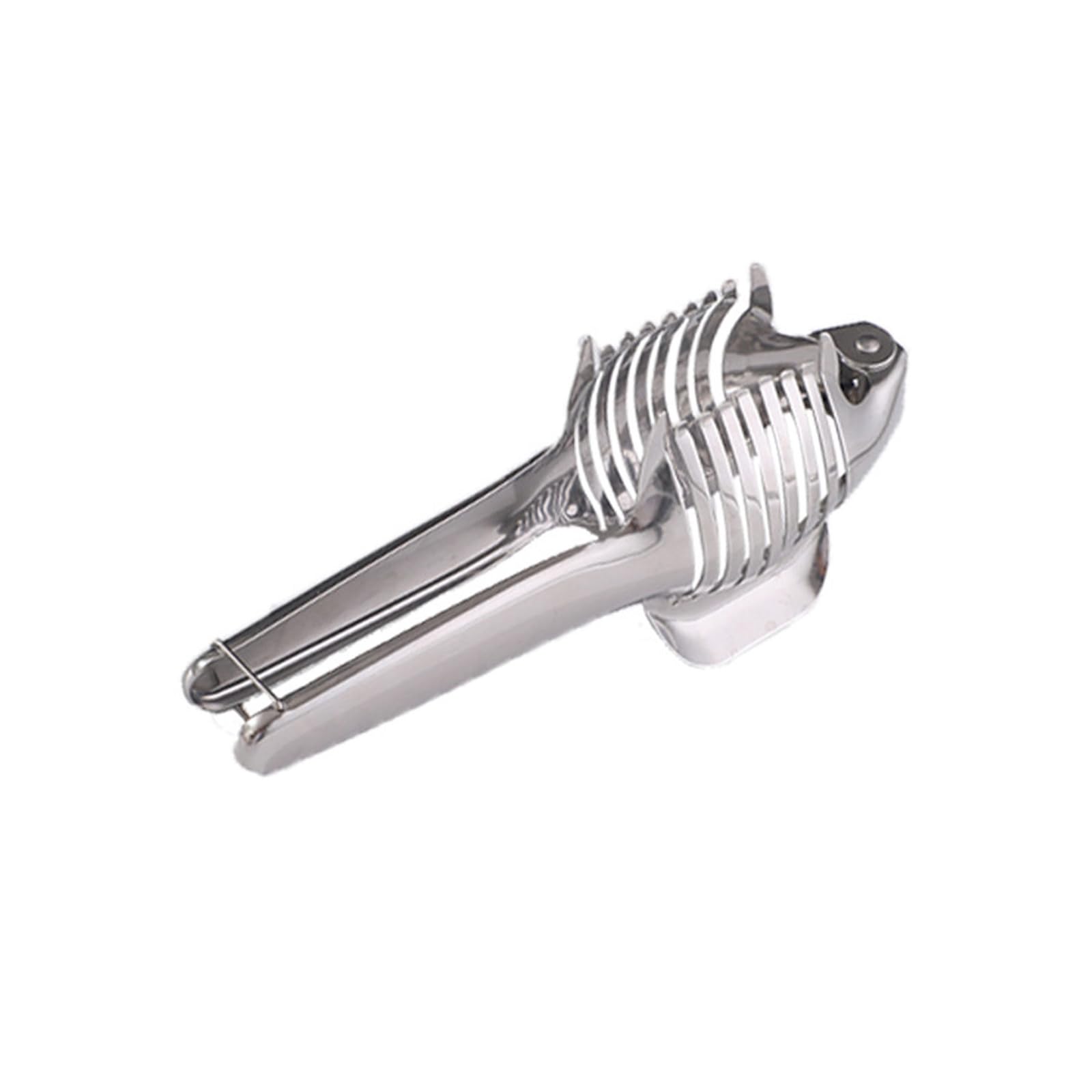Tsophreniq Stainless Steels Slicing Tool for Tomatoes Lemons Onions Holder Kitchen Cutting Gadget Multipurpose Round Food Tongs Stainless Steels Onion Holder