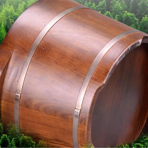 Cubeta de baño para pies de madera con tapa miniatura 4