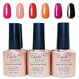 DIY Hard Nails Best UV Soak Off Gel (Shellac) Nail Polish – Professional Grade – Requires UV or LED Nail Lamp – BONUS Downloadable at Home Gel Nail Guide Included