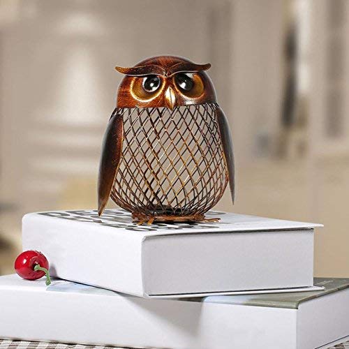 3nh 3NH® Home Decorate Craft For Kids Owls Shaped Coin Money Saving Box-picture-23