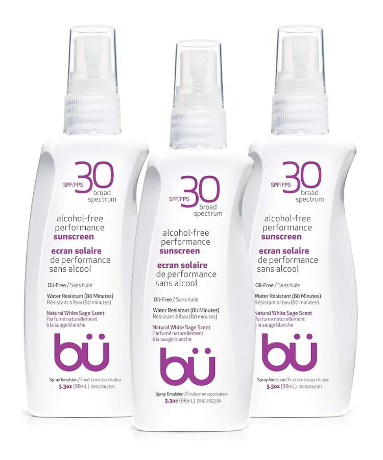 BU SPF 30 Sunscreen Spray for Face and Body Non Aerosol Spray Ultrafine WOWmist TSA Travel Size Sunscreen