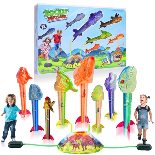Gizzjoy Dinosaur Rocket Launcher for Kids - Launch Up to 100...