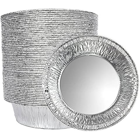 LOYUDEQIU 5 Inch Aluminium Foil Mini Pie Pans Cover