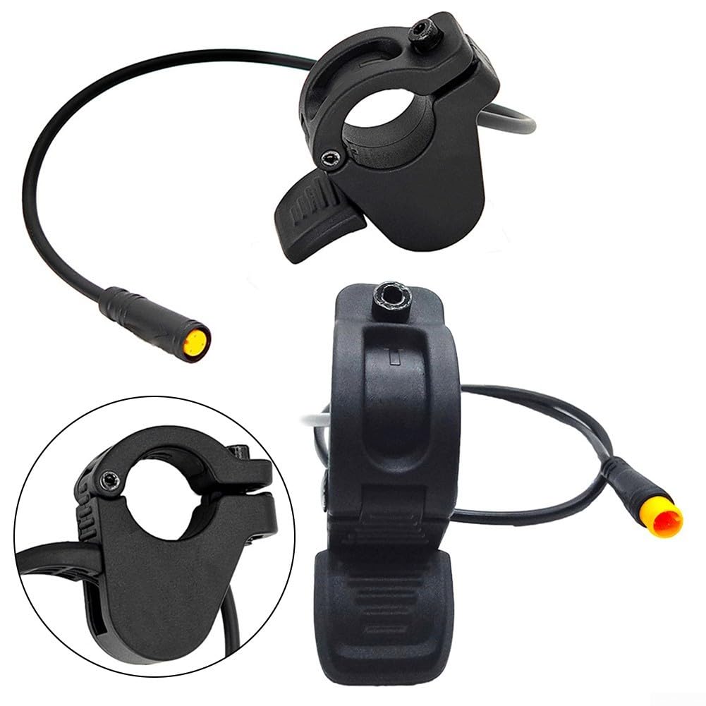 Accélérateur de doigt d'accélérateur de pouce pour trottinette électrique avec tête étanche pour 300X M8 en plastique antidérapant Noir (B)