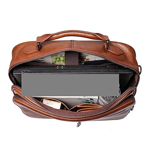 HBJWOV Men's Handbag Briefcase Business Computer Bag Diagonal Retro Business Travel Men's Bag2