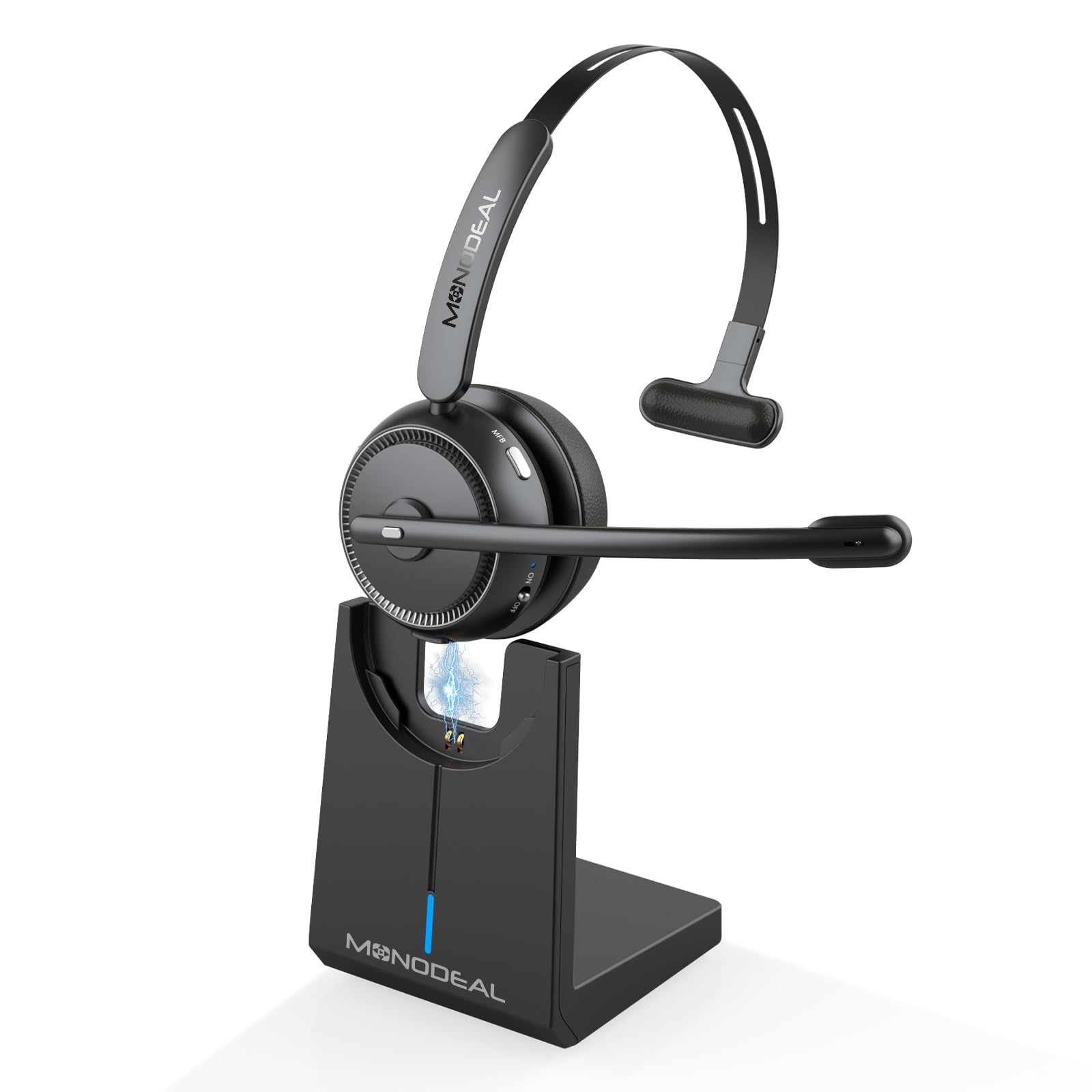 Cuffie Bluetooth TECKNET Con Microfono E Cancellazione Del Rumore – Fino A 60 Ore Di Musica, Bluetooth 5.2