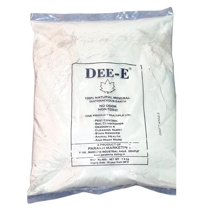See full amazon price history chart for DEE-E Diatomaceous Earth Powder | 100% Natural Mineral Pest Control for Your Garden, Plants, Bugs, Cockroaches, Flea Control - (Pack of 2) 2 Kg Each DEE-E Diatomaceous Earth Powder | 100% Natural Mineral Pest Control for Your Garden, Plants, Bugs, Cockroaches, Flea Control - (Pack of 2) 2 Kg Each (B0CLJM1NFM) Amazon Price History, Amazon Price Tracker
