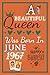 Produktbild A Beautiful queen was born in june 1967 happy birthday: Notebook | birthday gift ideas for her 54th | birthday gift ideas for husband | birthday card ... | Aunt grandma friend female fiance